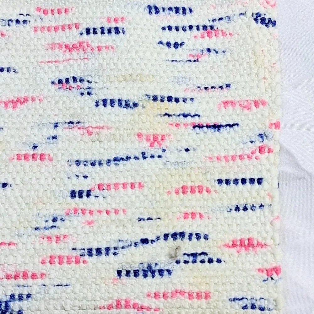 Set Of 4 Cottagecore Cotton Handwoven 12" X 18" Vintage Frilly Placemats - Picture 7 of 12